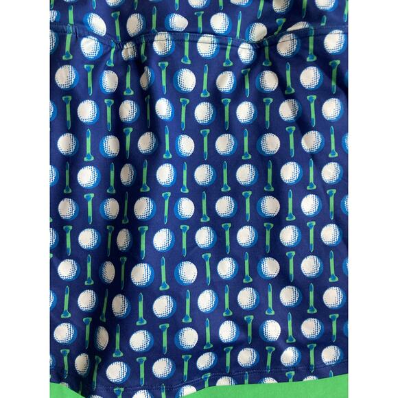 Birdies And Bows Skort XL Golf Pockets Pull On Stretch Blue Green Athletic Prep - Picture 3 of 12